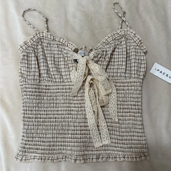 PacSun Gingham Tank - Picture 1 of 3